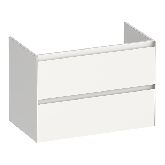 BRAUER Inspire onderkast 80 met 2 softclose lades greeploos en 1 sifon uitsparing hoogglans wit OK-IN80HW