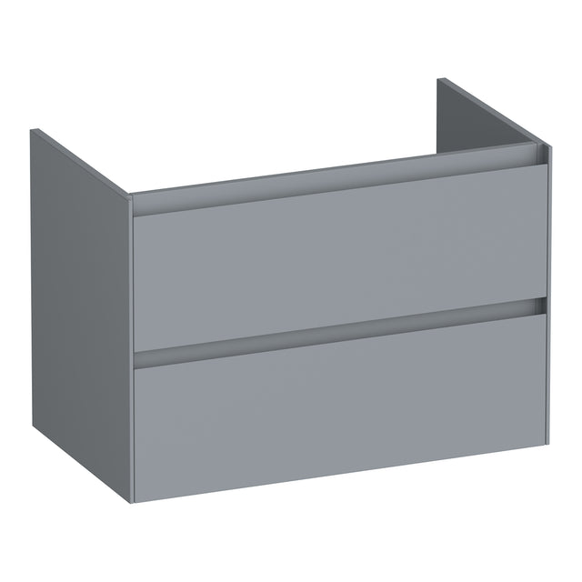 BRAUER Inspire onderkast 80 met 2 softclose lades greeploos en 1 sifon uitsparing mat grijs OK-IN80MG