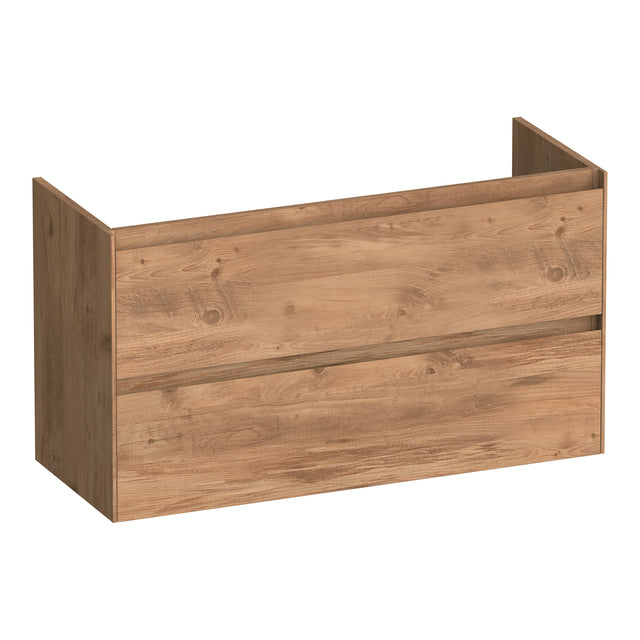 BRAUER Inspire onderkast ondiep 100 met 2 softclose lades greeploos en 1 sifon uitsparing Chateau OK-INO100CH