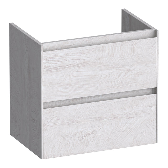 BRAUER Inspire onderkast ondiep 60 met 2 softclose lades greeploos en 1 sifon uitsparing Forest Seashell OK-INO60FS