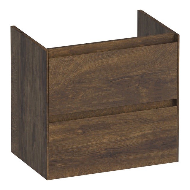 BRAUER Inspire onderkast ondiep 60 met 2 softclose lades greeploos en 1 sifon uitsparing Grove OK-INO60GR