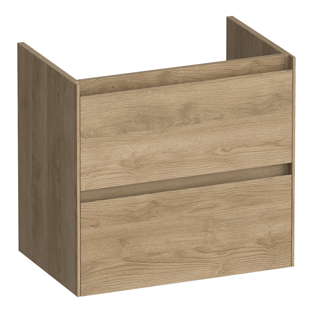 BRAUER Inspire onderkast ondiep 60 met 2 softclose lades greeploos en 1 sifon uitsparing Sunlit OK-INO60SL