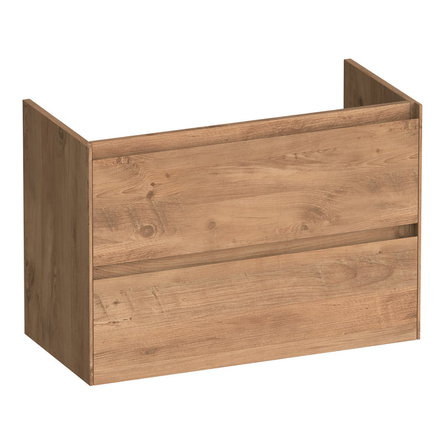 BRAUER Inspire onderkast ondiep 80 met 2 softclose lades greeploos en 1 sifon uitsparing Chateau OK-INO80CH