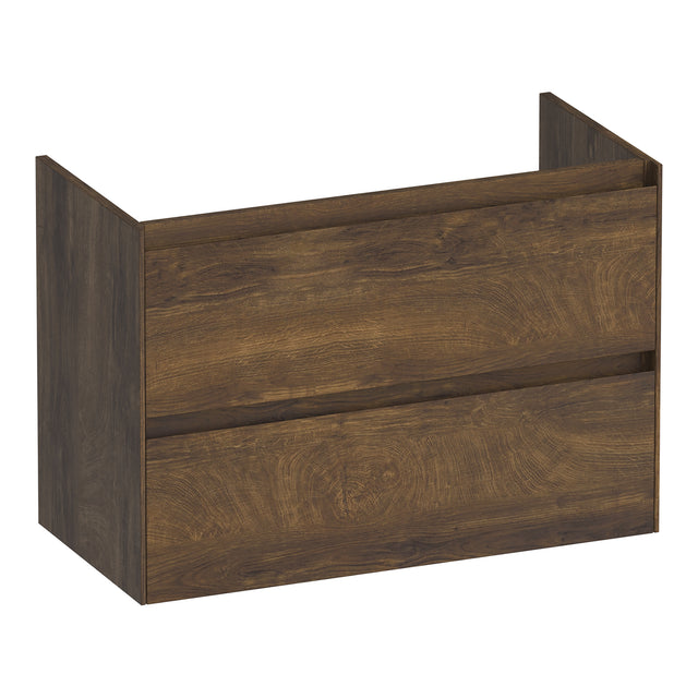 BRAUER Inspire onderkast ondiep 80 met 2 softclose lades greeploos en 1 sifon uitsparing Grove OK-INO80GR