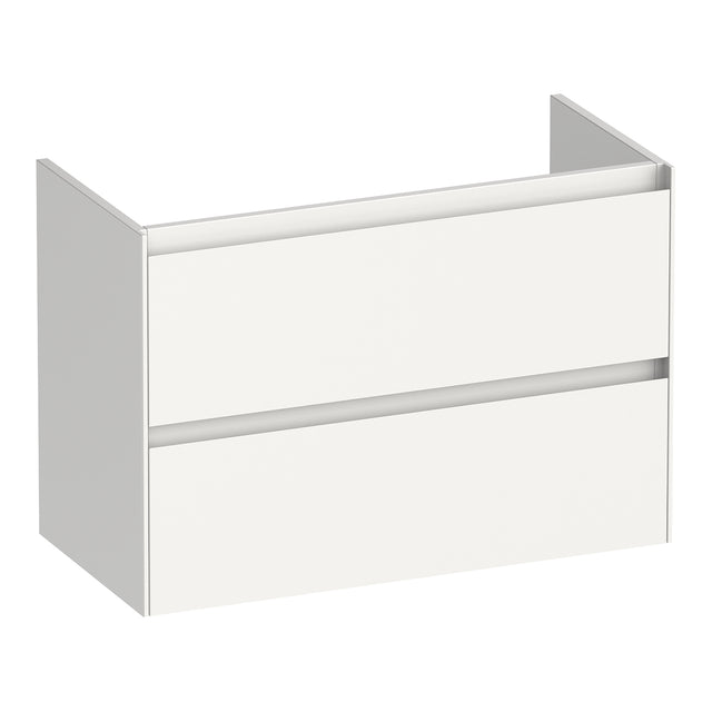 BRAUER Inspire onderkast ondiep 80 met 2 softclose lades greeploos en 1 sifon uitsparing hoogglans wit OK-INO80HW