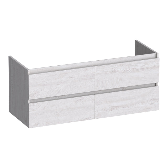 BRAUER Joy onderkast 120 met 4 softclose lades greeploos en 2 sifon uitsparingen Forest Seashell OK-JY120-4FS