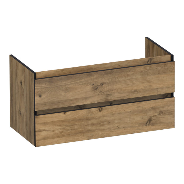 BRAUER Joy Edge onderkast 100 met 2 softclose lades greeploos en 1 sifon uitsparing Chateau OK-JYE100CH