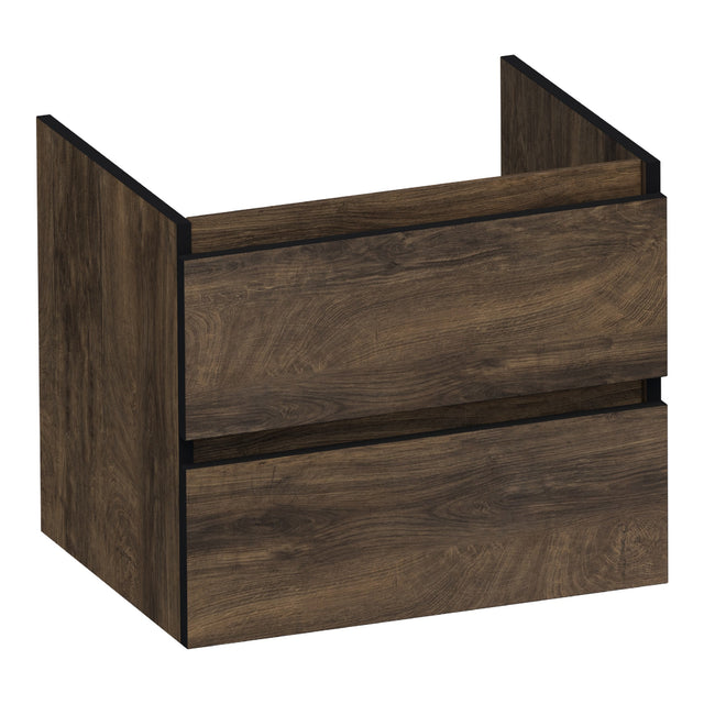 BRAUER Joy Edge onderkast 60 met 2 softclose lades greeploos en 1 sifon uitsparing Grove OK-JYE60GR