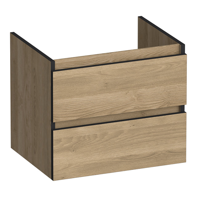 BRAUER Joy Edge onderkast 60 met 2 softclose lades greeploos en 1 sifon uitsparing Sunlit OK-JYE60SL