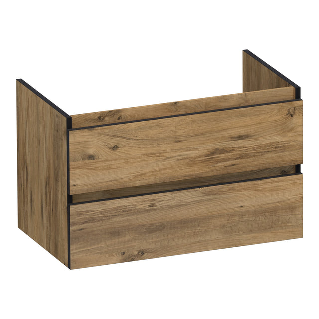 BRAUER Joy Edge onderkast 80 met 2 softclose lades greeploos en 1 sifon uitsparing Chateau OK-JYE80CH