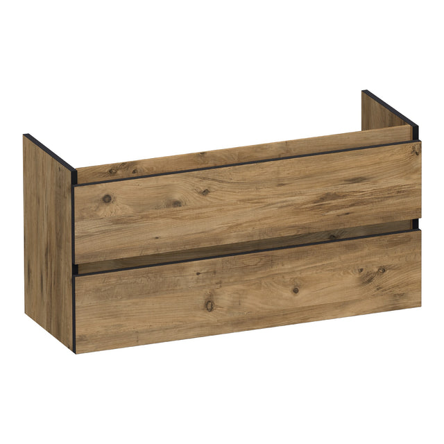 BRAUER Joy Edge onderkast ondiep 100 met 2 softclose lades greeploos en 1 sifon uitsparing Chateau OK-JYEO100CH