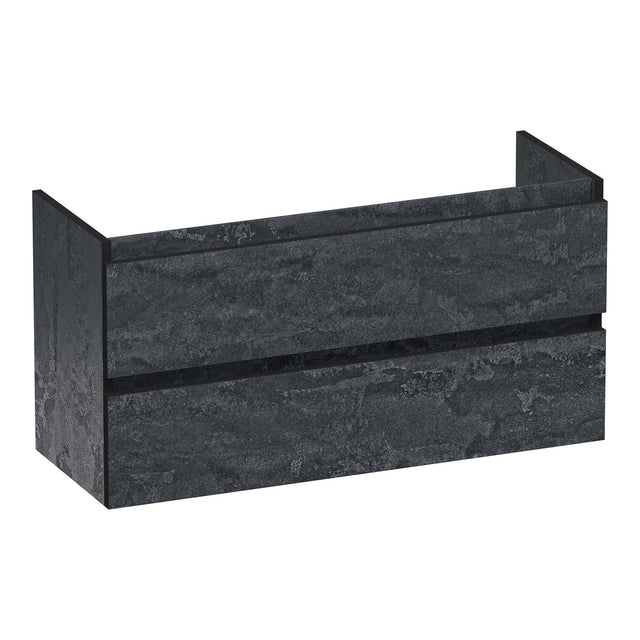 BRAUER Joy Edge onderkast ondiep 100 met 2 softclose lades greeploos en 1 sifon uitsparing Damascus OK-JYEO100DA