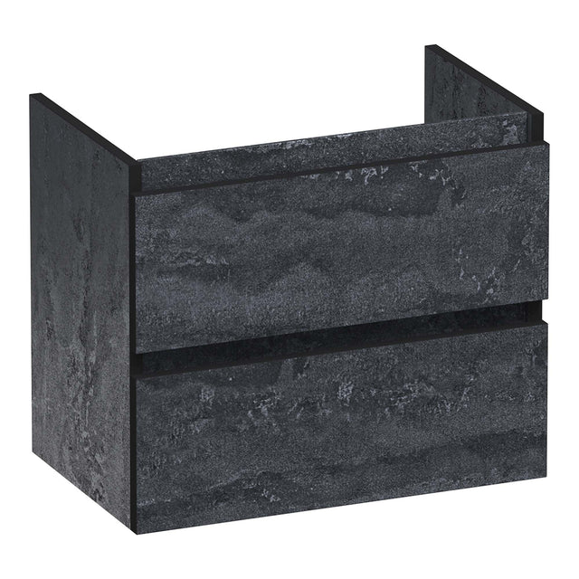 BRAUER Joy Edge onderkast ondiep 60 met 2 softclose lades greeploos en 1 sifon uitsparing Damascus OK-JYEO60DA