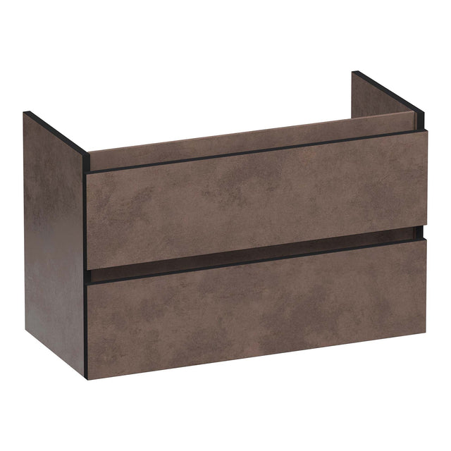 BRAUER Joy Edge onderkast ondiep 80 met 2 softclose lades greeploos en 1 sifon uitsparing Erosion OK-JYEO80ER