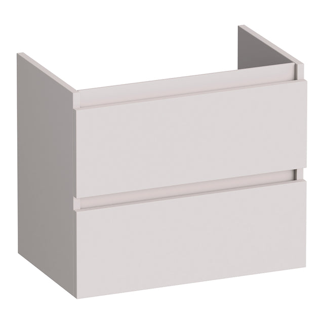 BRAUER Joy onderkast ondiep 60 met 2 softclose lades greeploos en 1 sifon uitsparing mat zand OK-JYO60MS