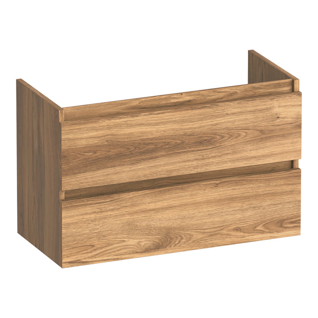 BRAUER Joy onderkast ondiep 80 met 2 softclose lades greeploos en 1 sifon uitsparing Honey OK-JYO80HO