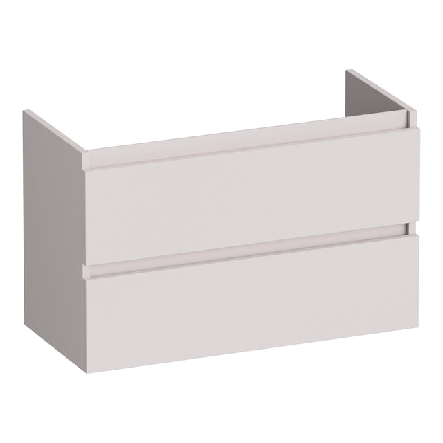 BRAUER Joy onderkast ondiep 80 met 2 softclose lades greeploos en 1 sifon uitsparing mat zand OK-JYO80MS