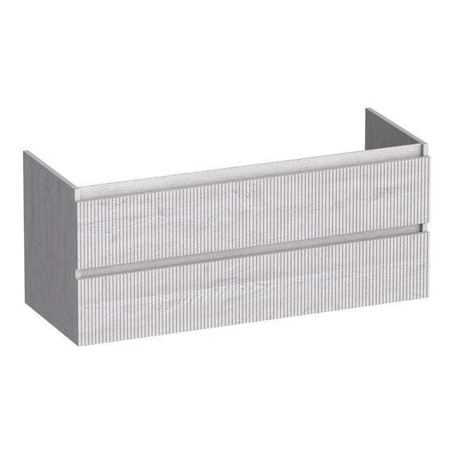 BRAUER Joy Wavy onderkast 120 met 2 softclose lades greeploos en 1 sifon uitsparing Forest Seashell OK-JYW120-1FS