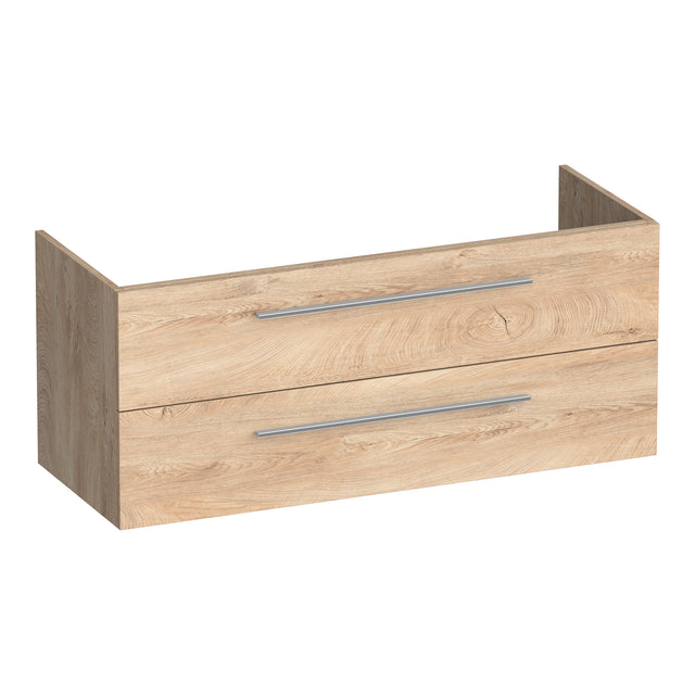 BRAUER Trust onderkast 120 excl. opbouwgrepen met 2 softclose lades en 1 sifon uitsparing Forest Wheat OK-TR120-1FW