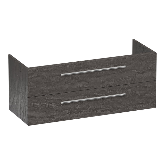 BRAUER Trust onderkast 120 excl. opbouwgrepen met 2 softclose lades en 2 sifon uitsparingen Damascus OK-TR120-2DA