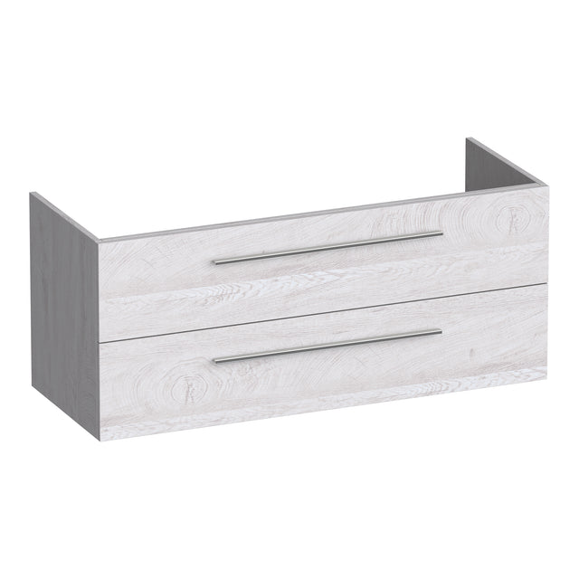 BRAUER Trust onderkast 120 excl. opbouwgrepen met 2 softclose lades en 2 sifon uitsparingen Forest Seashell OK-TR120-2FS