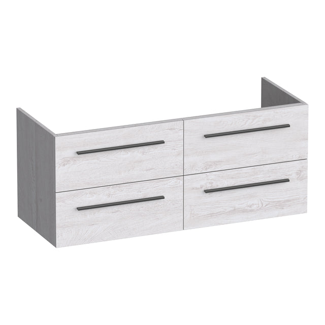 BRAUER Trust onderkast 120 excl. opbouwgrepen met 4 softclose lades en 2 sifon uitsparingen Forest Seashell OK-TR120-4FS