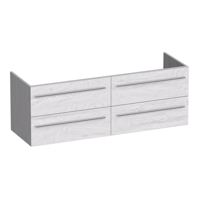 BRAUER Trust onderkast 140 excl. opbouwgrepen met 4 softclose lades en 2 sifon uitsparingen Forest Seashell OK-TR140FS