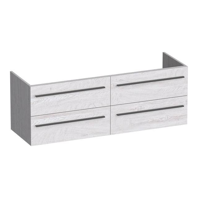 BRAUER Trust onderkast 140 excl. opbouwgrepen met 4 softclose lades en 2 sifon uitsparingen Forest Seashell OK-TR140FS