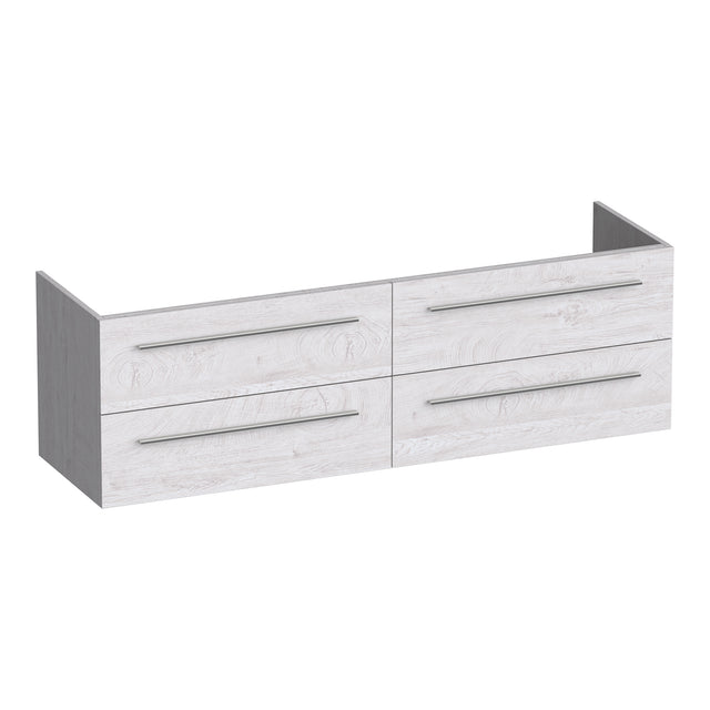 BRAUER Trust onderkast 160 excl. opbouwgrepen met 4 softclose lades en 2 sifon uitsparingen Forest Seashell OK-TR160FS