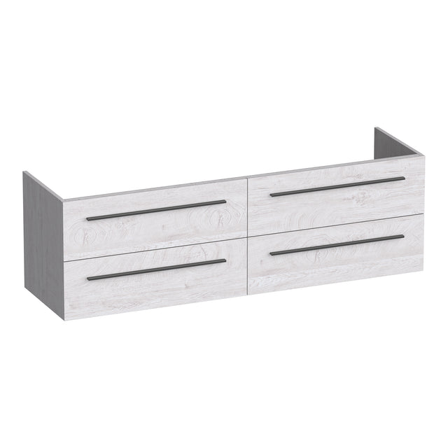 BRAUER Trust onderkast 160 excl. opbouwgrepen met 4 softclose lades en 2 sifon uitsparingen Forest Seashell OK-TR160FS