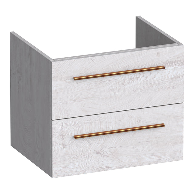 BRAUER Trust onderkast 60 excl. opbouwgrepen met 2 softclose lades en 1 sifon uitsparing Forest Seashell OK-TR60FS