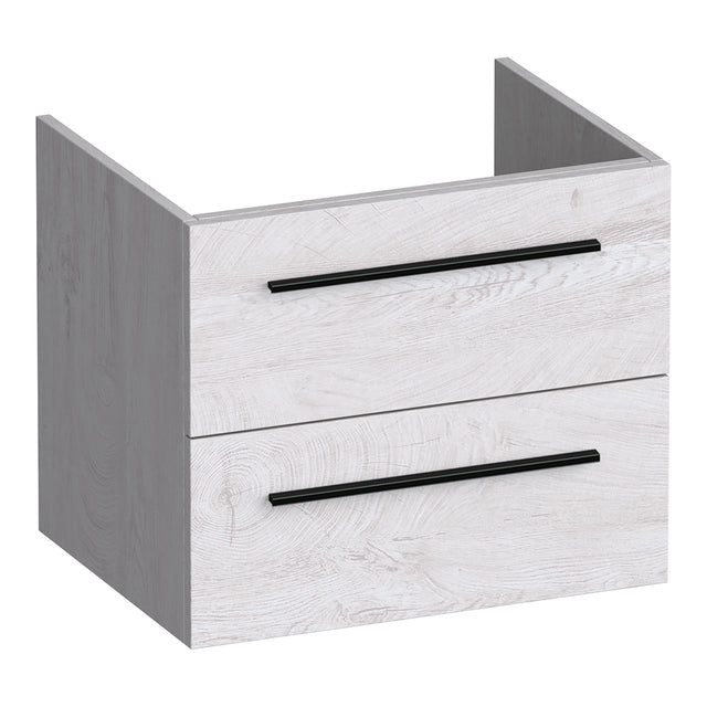 BRAUER Trust onderkast 60 excl. opbouwgrepen met 2 softclose lades en 1 sifon uitsparing Forest Seashell OK-TR60FS