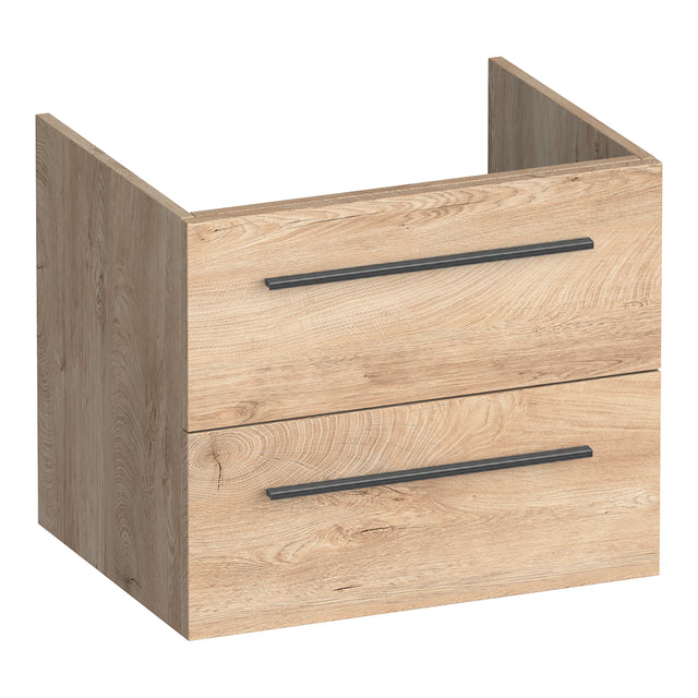 BRAUER Trust onderkast 60 excl. opbouwgrepen met 2 softclose lades en 1 sifon uitsparing Forest Wheat OK-TR60FW