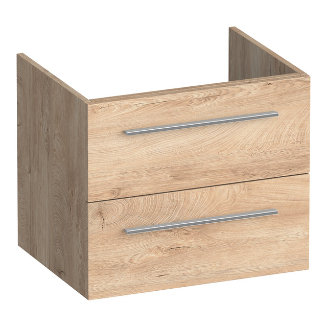 BRAUER Trust onderkast 60 excl. opbouwgrepen met 2 softclose lades en 1 sifon uitsparing Forest Wheat OK-TR60FW