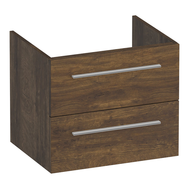 BRAUER Trust onderkast 60 excl. opbouwgrepen met 2 softclose lades en 1 sifon uitsparing Grove OK-TR60GR