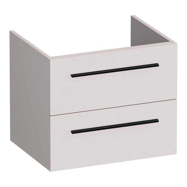 BRAUER Trust onderkast 60 excl. opbouwgrepen met 2 softclose lades en 1 sifon uitsparing mat zand OK-TR60MS