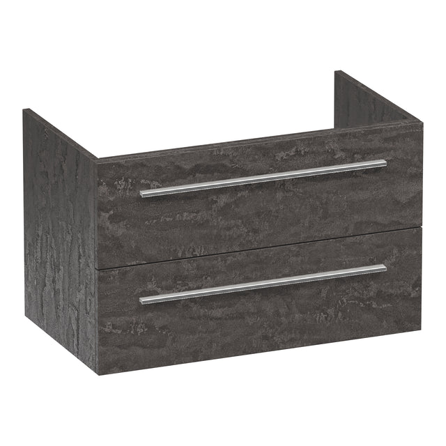 BRAUER Trust onderkast 80 excl. opbouwgrepen met 2 softclose lades en 1 sifon uitsparing Damascus OK-TR80DA