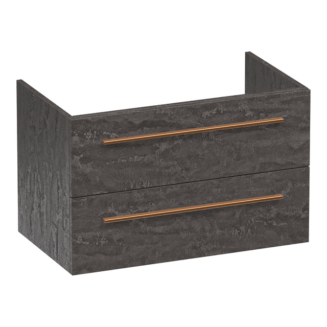 BRAUER Trust onderkast 80 excl. opbouwgrepen met 2 softclose lades en 1 sifon uitsparing Damascus OK-TR80DA