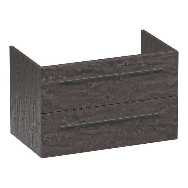 BRAUER Trust onderkast 80 excl. opbouwgrepen met 2 softclose lades en 1 sifon uitsparing Damascus OK-TR80DA