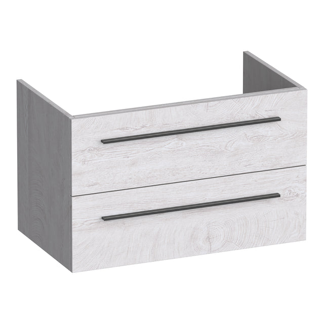 BRAUER Trust onderkast 80 excl. opbouwgrepen met 2 softclose lades en 1 sifon uitsparing Forest Seashell OK-TR80FS