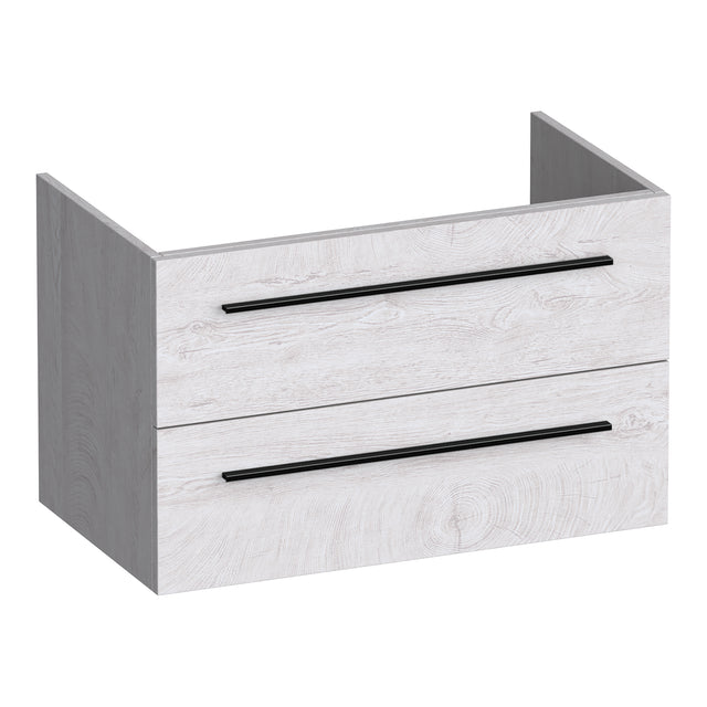 BRAUER Trust onderkast 80 excl. opbouwgrepen met 2 softclose lades en 1 sifon uitsparing Forest Seashell OK-TR80FS