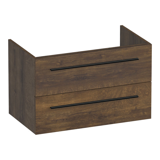 BRAUER Trust onderkast 80 excl. opbouwgrepen met 2 softclose lades en 1 sifon uitsparing Grove OK-TR80GR