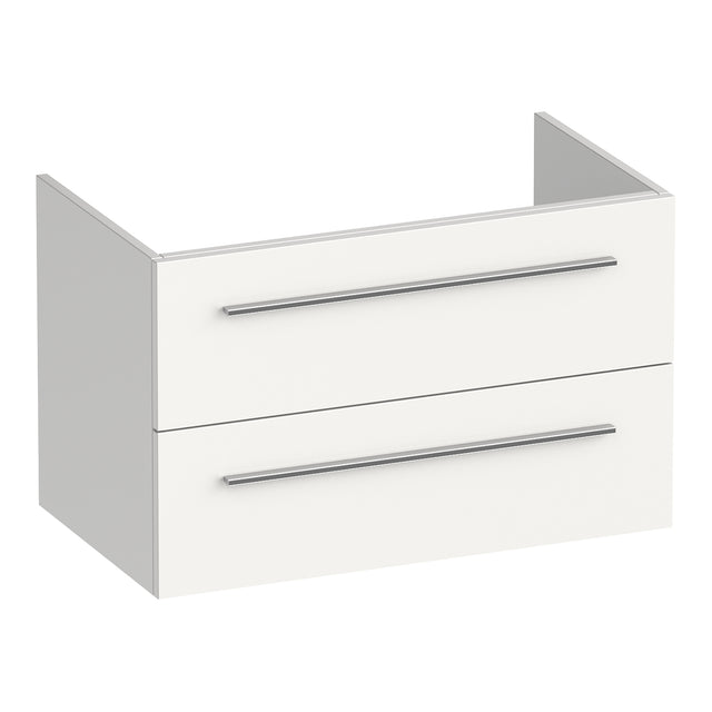 BRAUER Trust onderkast 80 excl. opbouwgrepen met 2 softclose lades en 1 sifon uitsparing mat wit OK-TR80MW