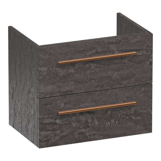 BRAUER Trust onderkast ondiep 60 excl. opbouwgrepen met 2 softclose lades en 1 sifon uitsparing Damascus OK-TRO60DA