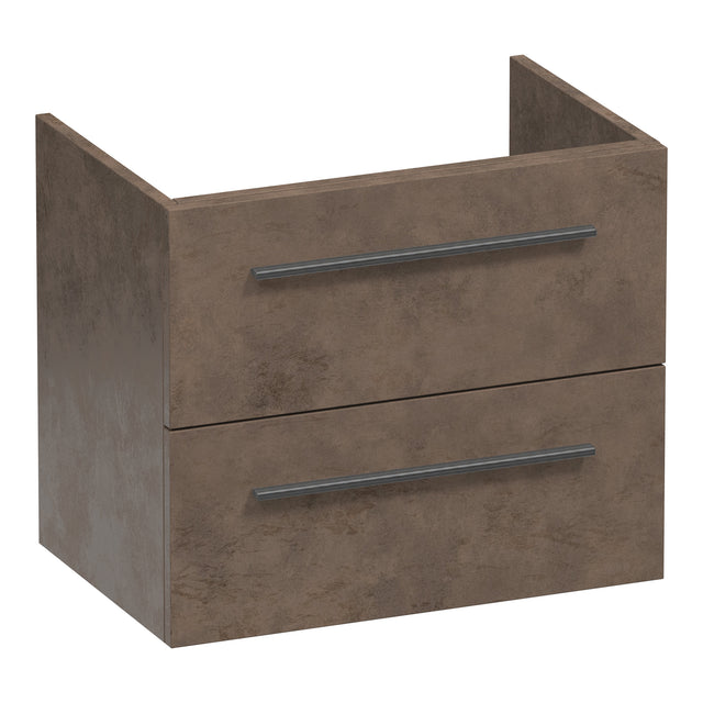 BRAUER Trust onderkast ondiep 60 excl. opbouwgrepen met 2 softclose lades en 1 sifon uitsparing Erosion OK-TRO60ER