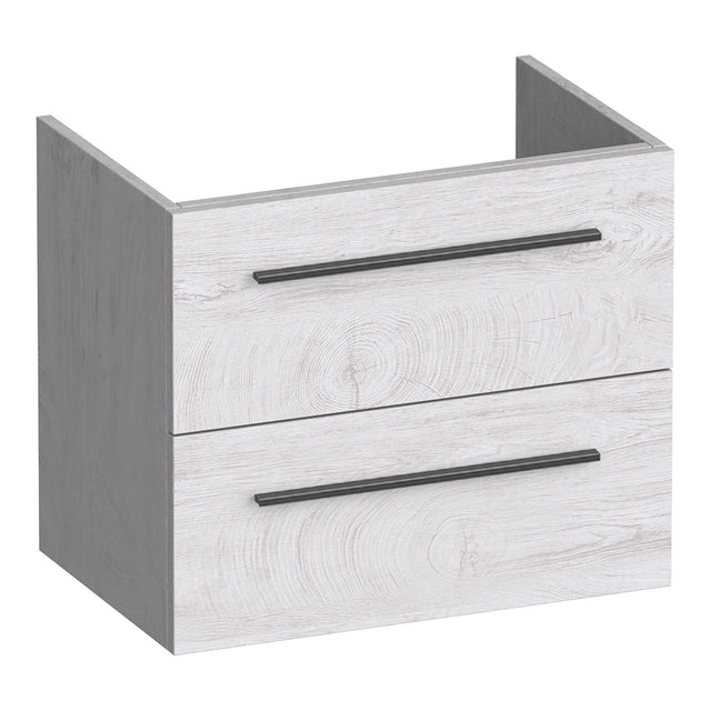 BRAUER Trust onderkast ondiep 60 excl. opbouwgrepen met 2 softclose lades en 1 sifon uitsparing Forest Seashell OK-TRO60FS