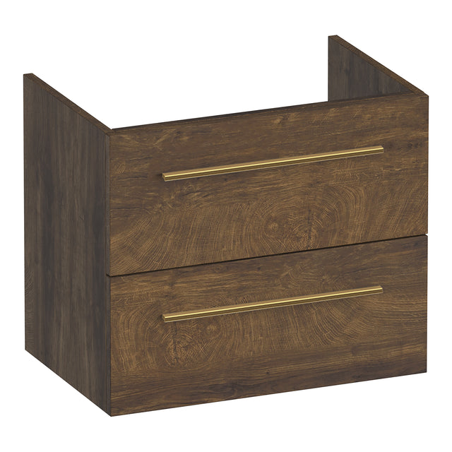 BRAUER Trust onderkast ondiep 60 excl. opbouwgrepen met 2 softclose lades en 1 sifon uitsparing Grove OK-TRO60GR