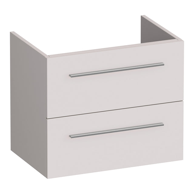 BRAUER Trust onderkast ondiep 60 excl. opbouwgrepen met 2 softclose lades en 1 sifon uitsparing mat zand OK-TRO60MS