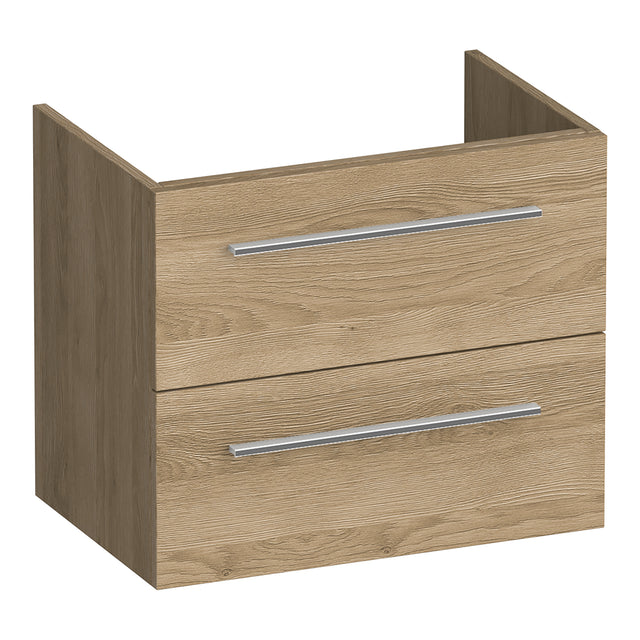 BRAUER Trust onderkast ondiep 60 excl. opbouwgrepen met 2 softclose lades en 1 sifon uitsparing Sunlit OK-TRO60SL