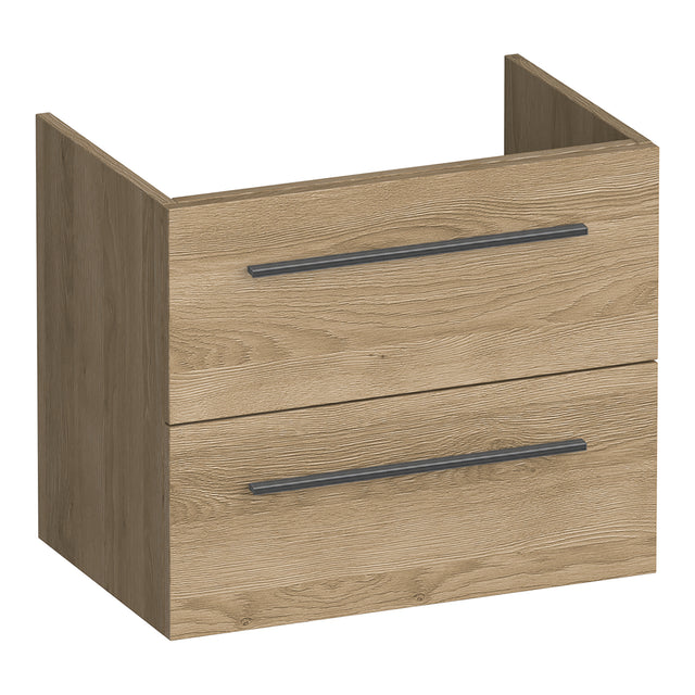 BRAUER Trust onderkast ondiep 60 excl. opbouwgrepen met 2 softclose lades en 1 sifon uitsparing Sunlit OK-TRO60SL